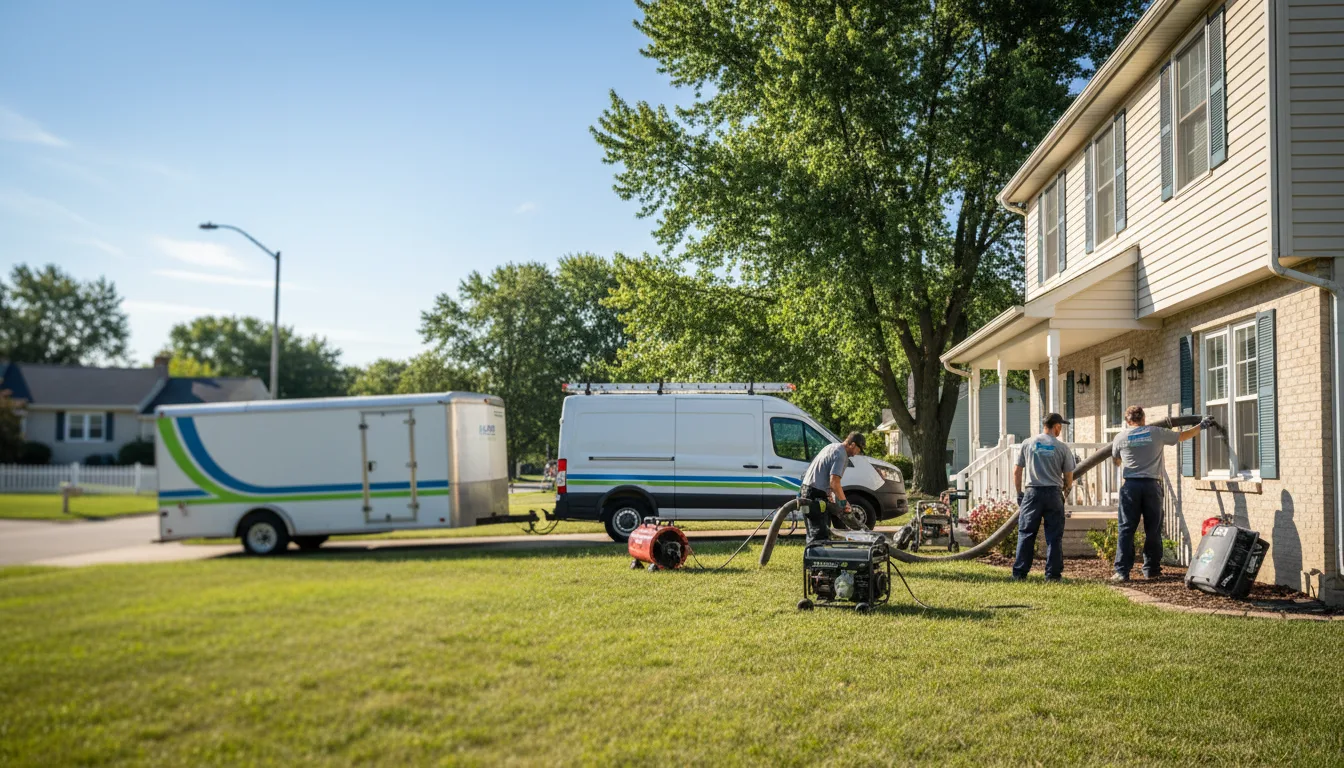 Flooded Basement Restoration And Cleanup With Repair in Hillsboro, KS near me